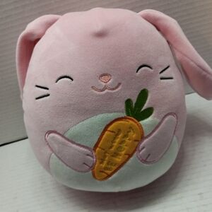 Squishmallow “Don’t Worry Be Hoppy” Bop The Bunny 11 in Pink Easter Plush Toy